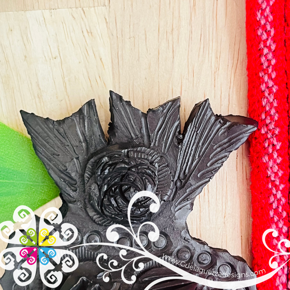 Sagrado Corazon Magnet - Barro Negro Oaxaca