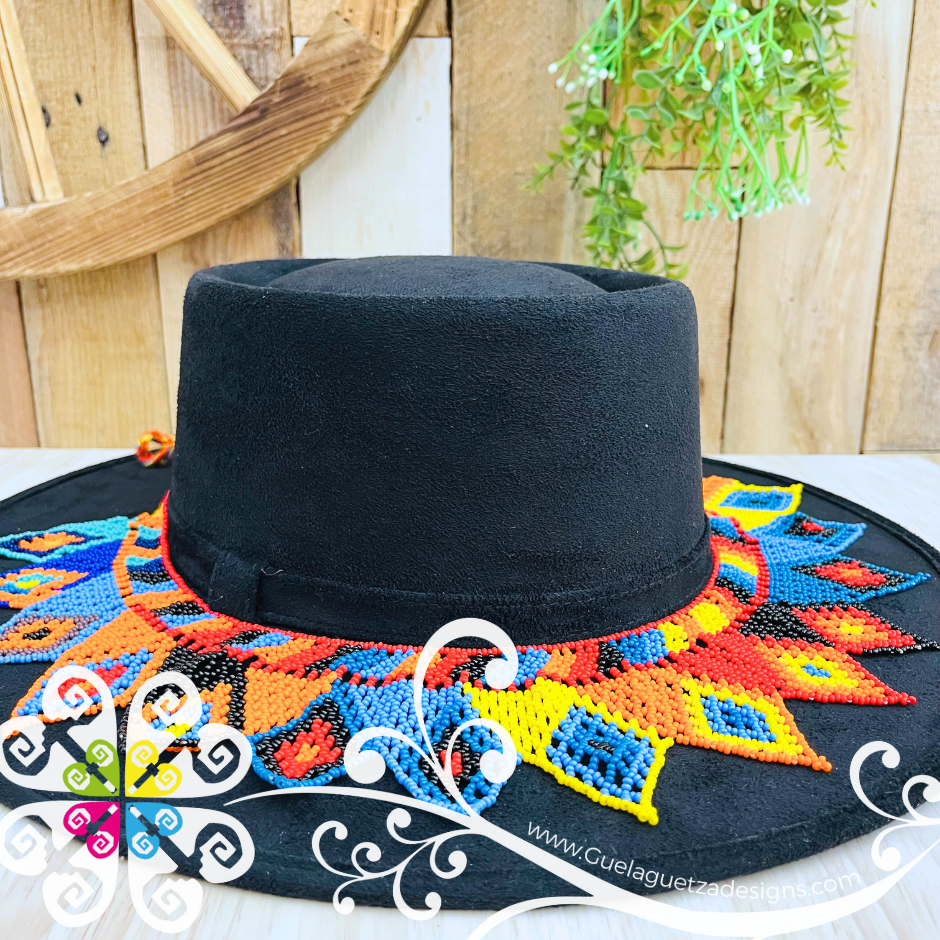 Beaded Rhombus Toquilla Hat - Hatband