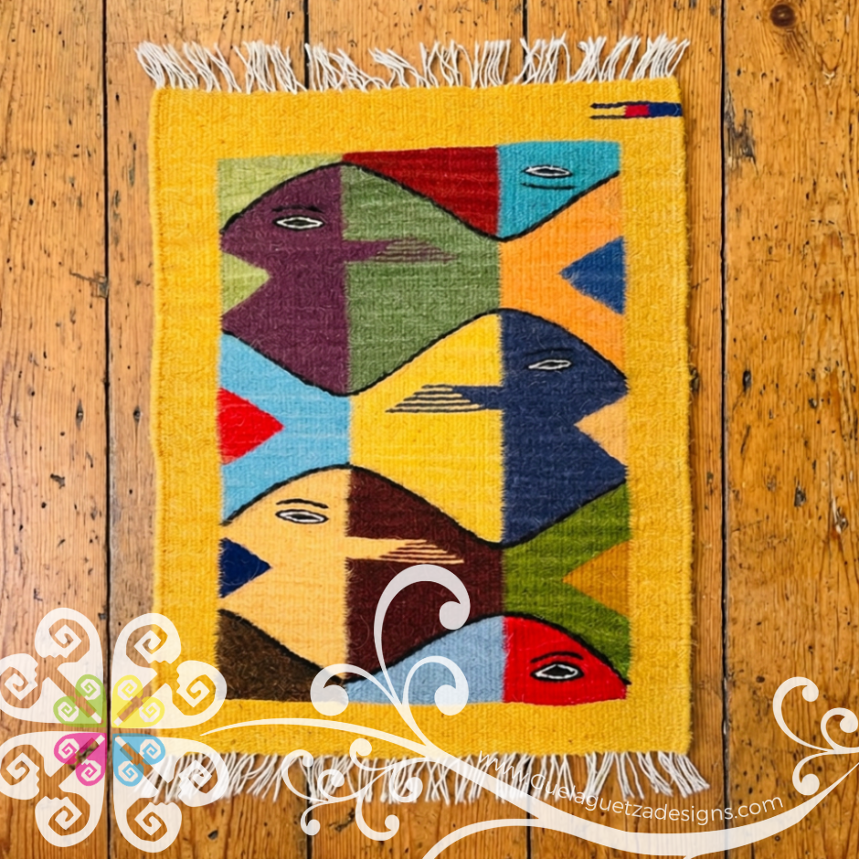 Pescado Rug - 40 x 50 cm Teotitlan Collection