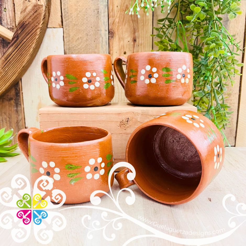 Set of 4 Capula Clay Tradicional Mug - Set Capula Sencillo Clay Mug