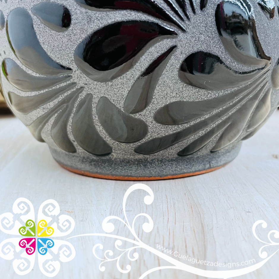 Black Lechera Small Clay Pitcher - Jarro