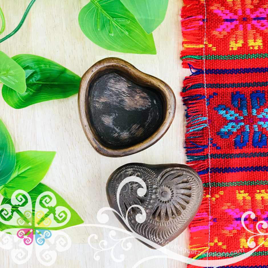 Small Corazon Jewelry Box - Barro Cafe Oaxaca