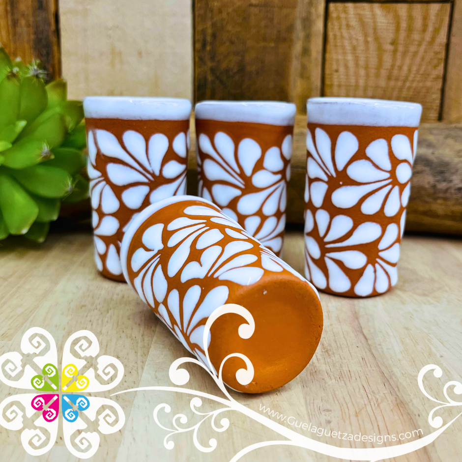 Natural/White Espiga Tequilero Set - Clay Tequilero Set