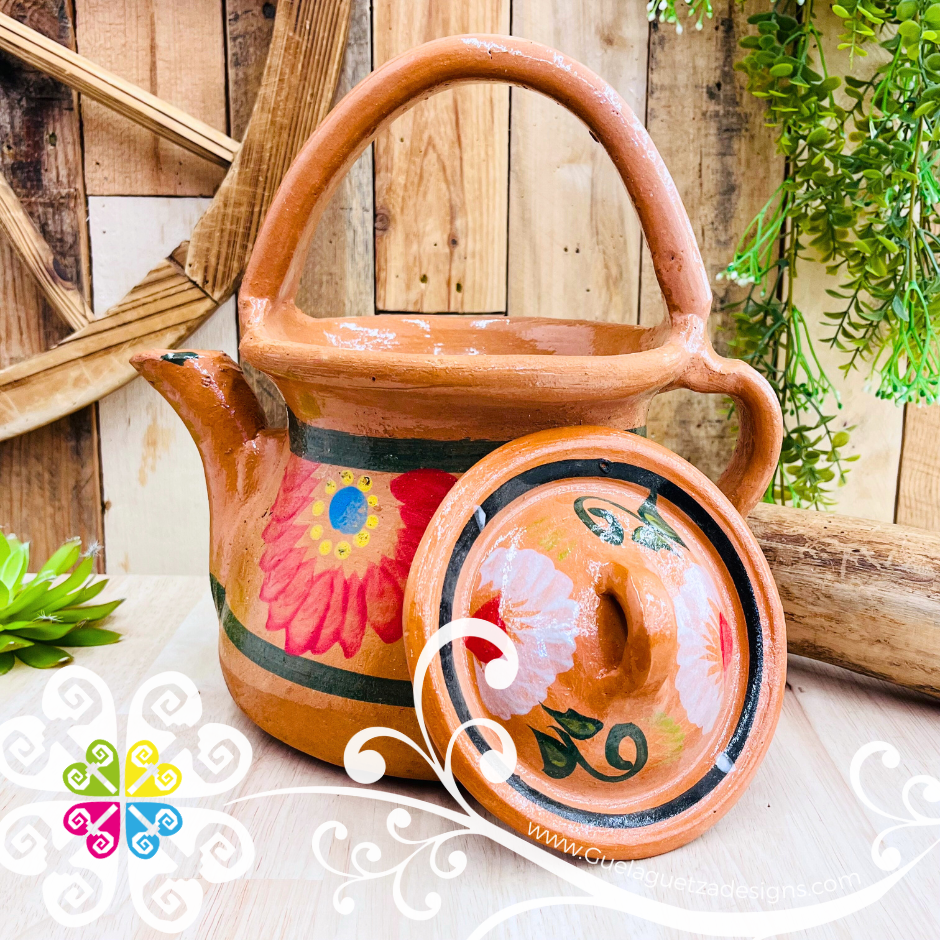 Medium Luna Clay Tea Pot - Mexican Clay Kitchen