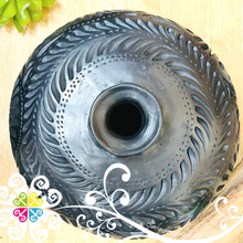 Cantaro Nigua Black Clay Vase - Barro Negro Oaxaca