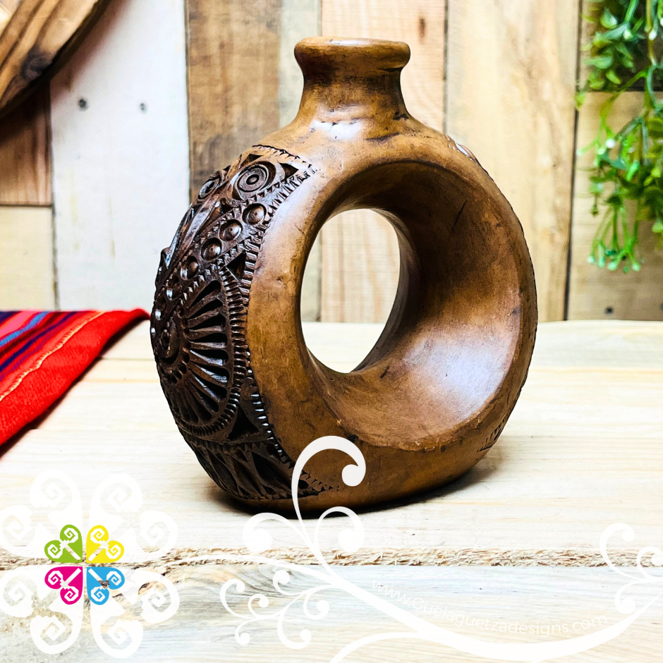 Small Anillo Vase - Barro Café Oaxaca