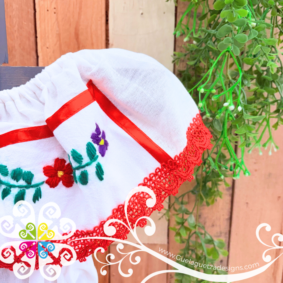 Red Estambre Campesino Children Dress