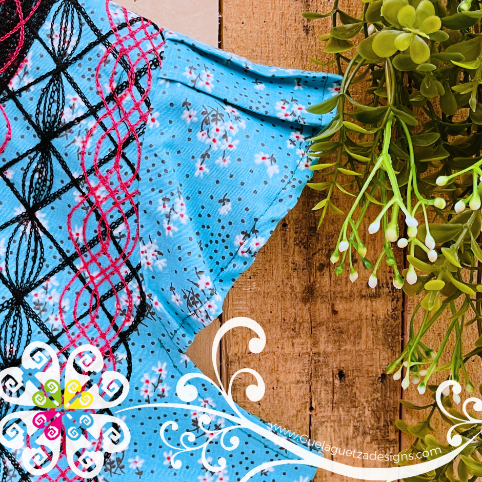 Medium Cadenilla Tehuana Lupita Top - Double Embroider