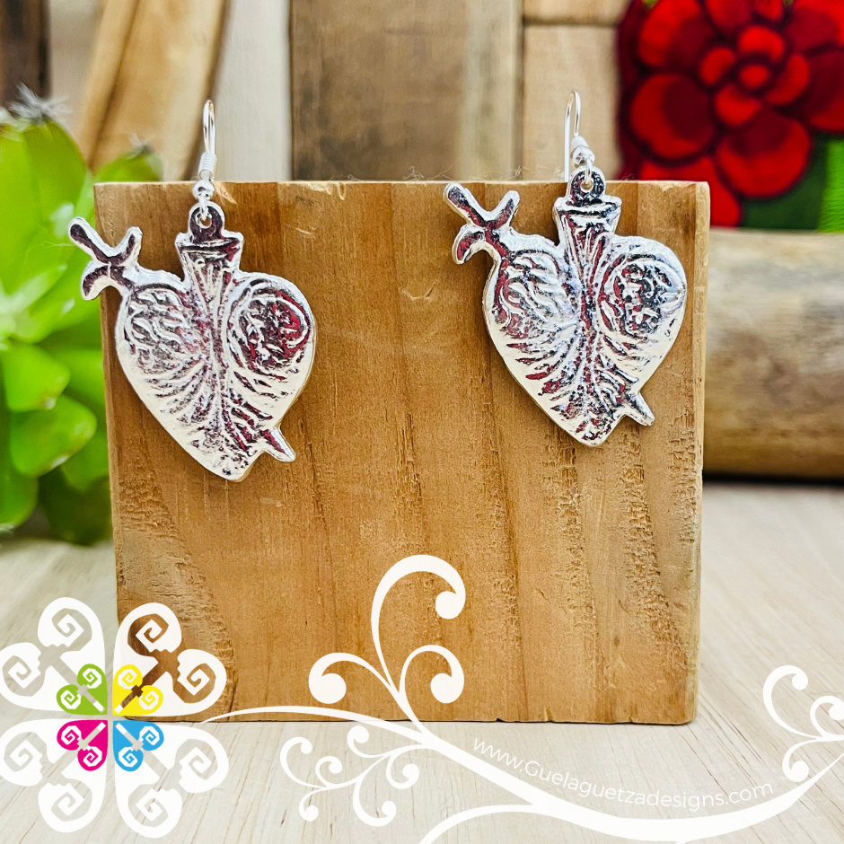 Silver Milagro Earrings  - Aretes Milagro Artesanal