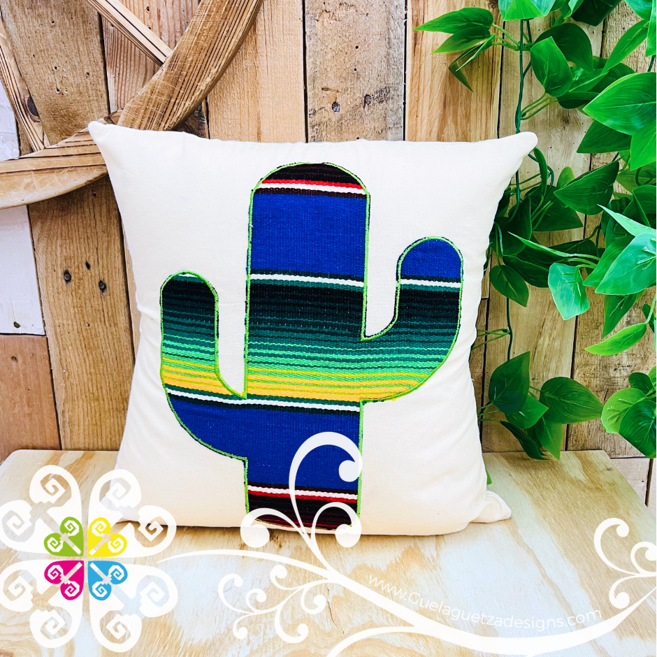 Sarape Cactus Pillow Case - Mexican Home
