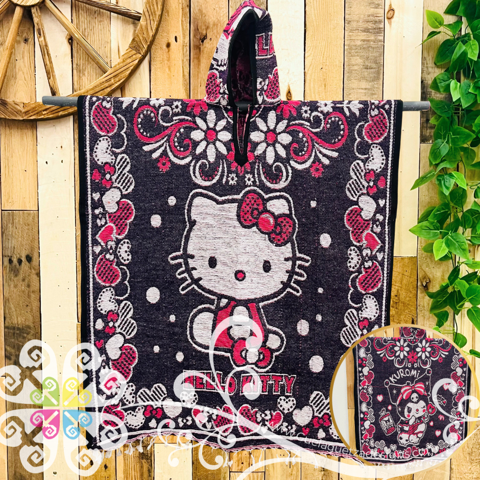 Hello Kitty Gaban - Poncho with Hoodie