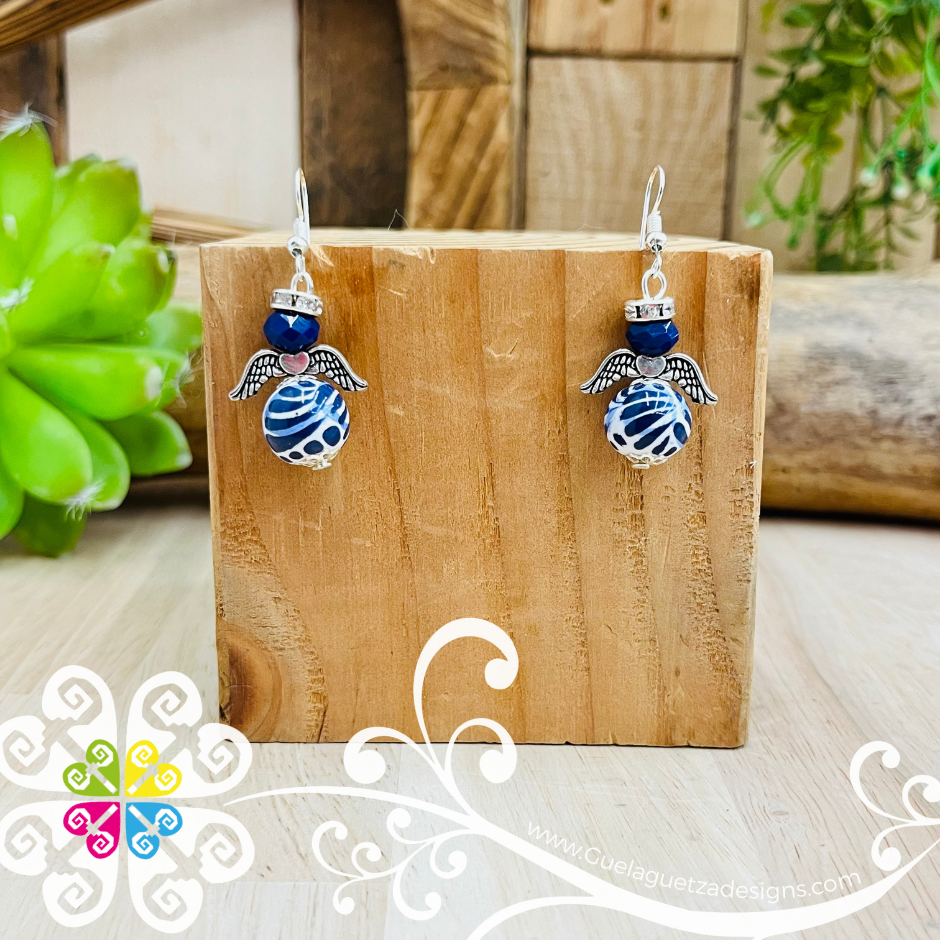 Angelitos Talavera Earrings - Talavera Accessories