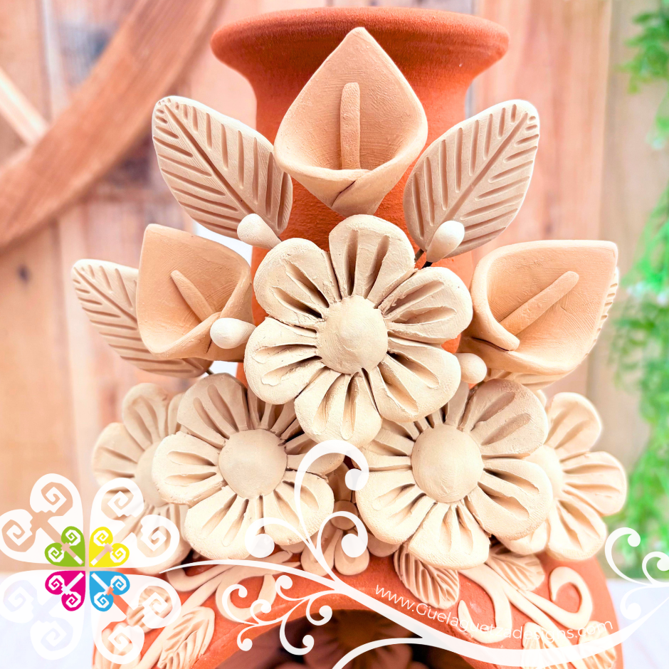 Floral Bunch Vase - Barro Bordado Oaxaca