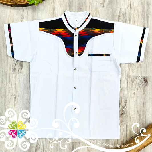 White Coralillo Mountain with Buttons Shirt - Men Shirt
