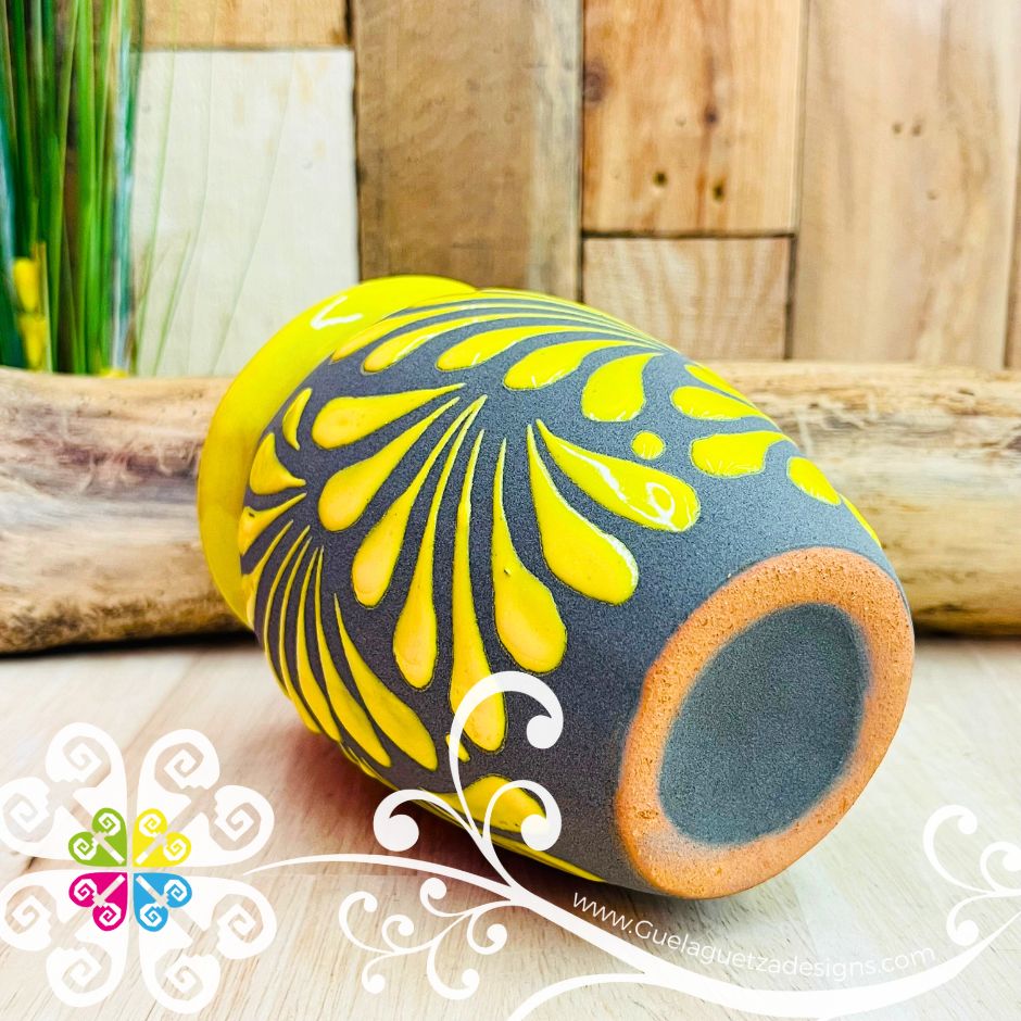 Set of Black Rainbow Espiga Plumeado Cantarito Cup - Set Clay Cantarito