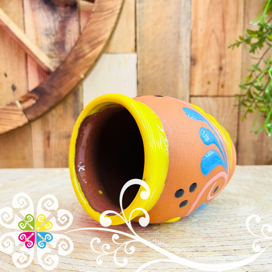 4 - El Catrin Cantarito LoteriaMX - Single Clay Cantarito