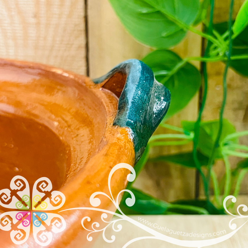 Medium Capula Sencillo Cazuela Barro con Tapa - Capula Sencillo Clay Cazuela