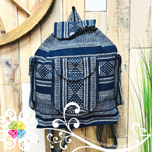 Large Boho Backpack with 3 Pockets - - Mochila Escolar