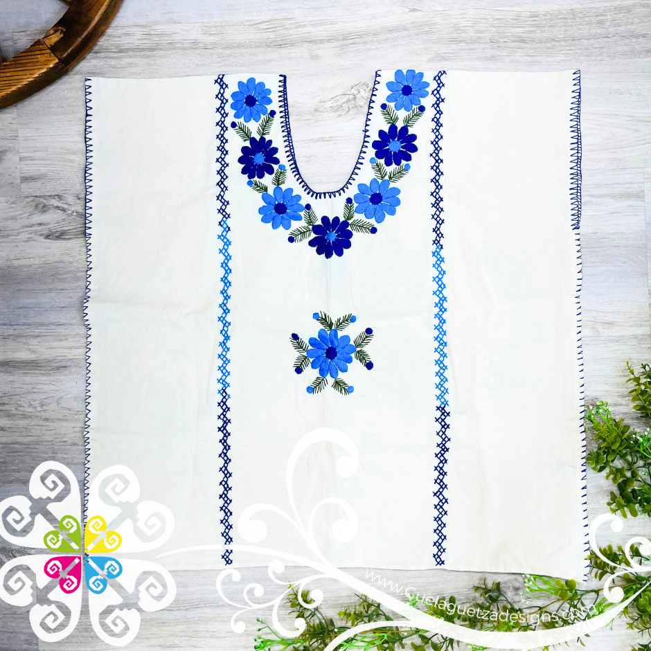 Plus Size Amuzgo Women Top - Blusa Bordada