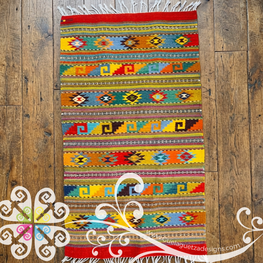 Diamante y Grecas Large Rug - 140 x 80 cm Teotitlan Collection