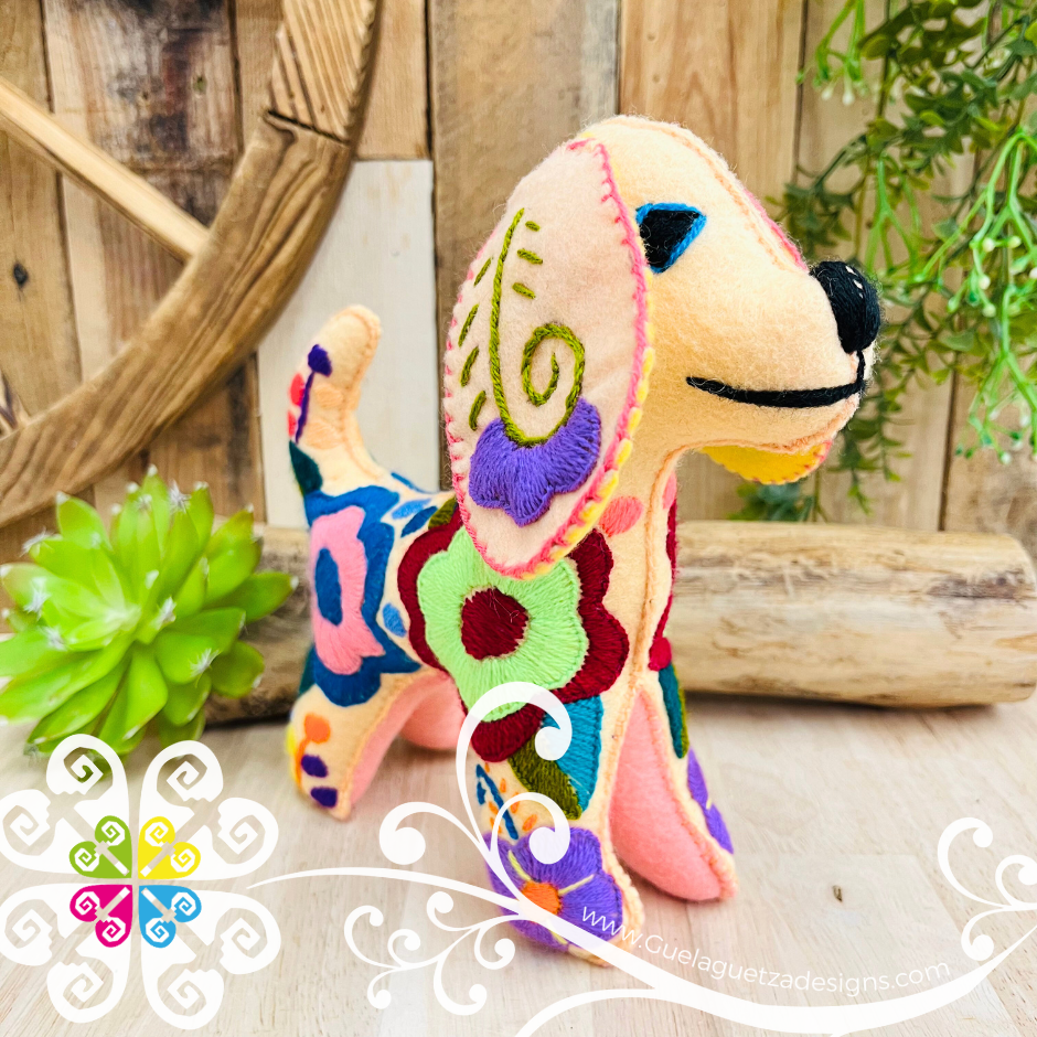 Embroidered Puppy - Chiapas Stuffed Animal