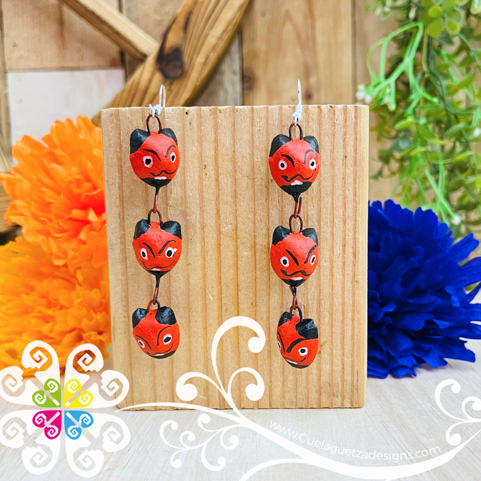 Linea de Cabezones - Calaverita Clay Earrings