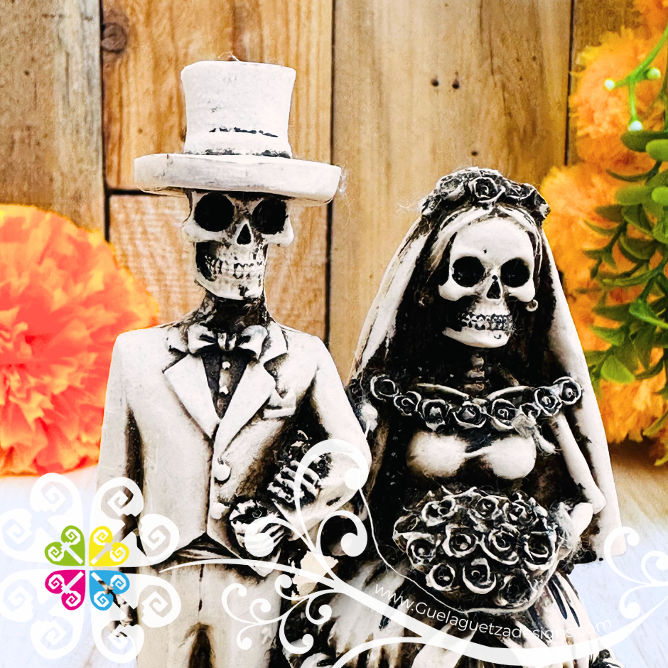 Small Wedding Couple - Day of the Dead Decoration Resin Statue