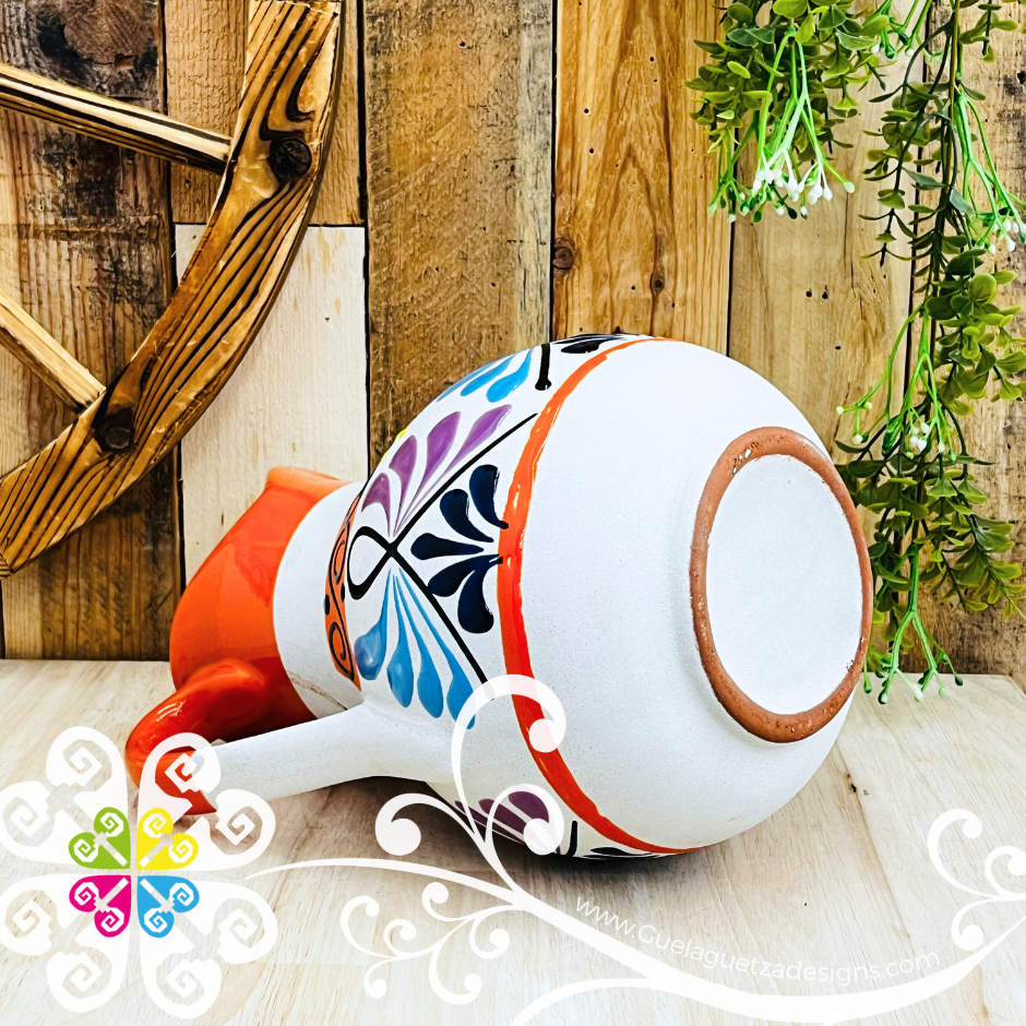 Orange Clay Pato Pitcher Set - 4 Mugs
