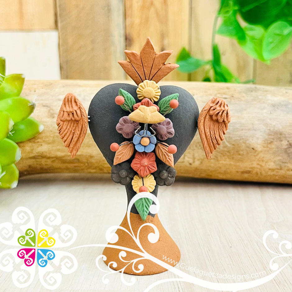 Mini Corazon Home Decor - Barro Metepec
