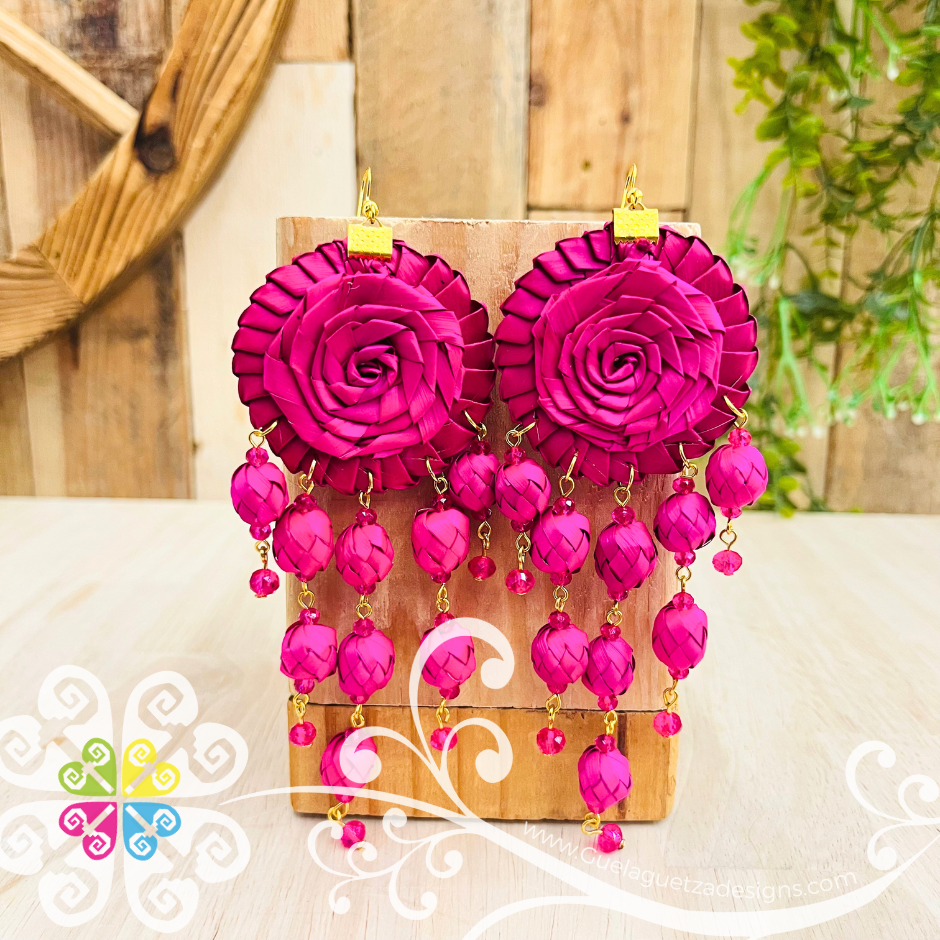 Large Marigold - Palm Earrings