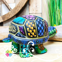 Large Tortoise Alebrije - Handcarve Wood Decoration Figure