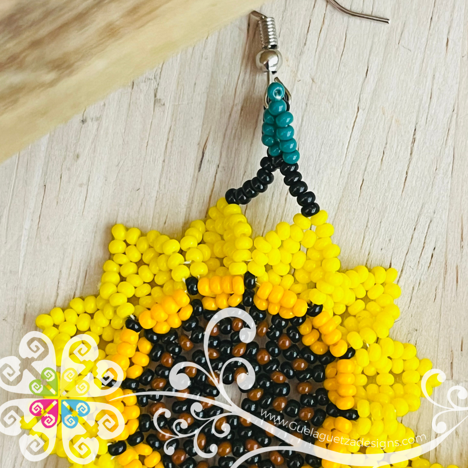 Beaded Girasol Earrings