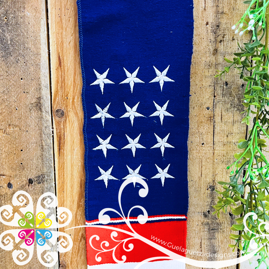 Binational Flag Sarape Graduation Stole