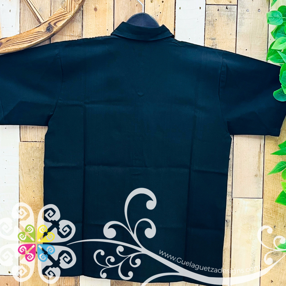 Black Earth Tones - Embroider Men Shirt