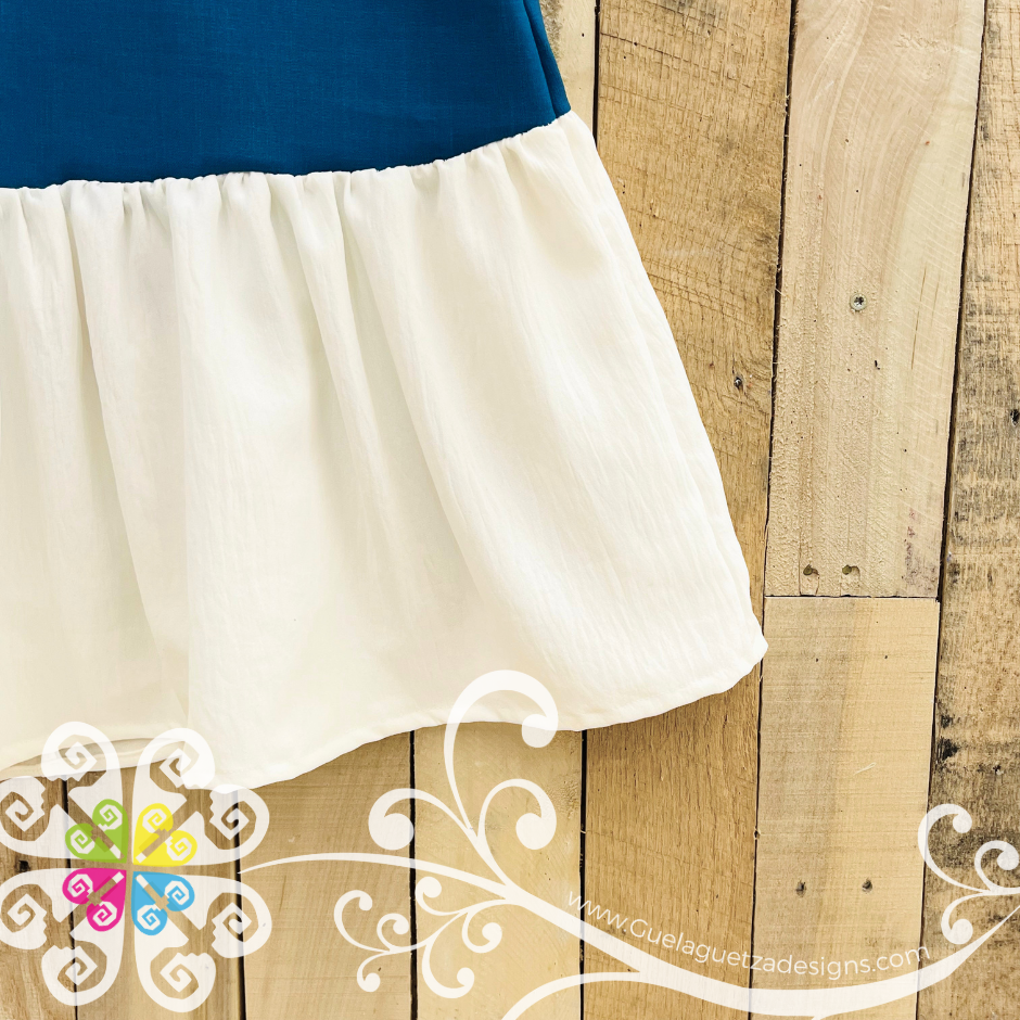 Large Bata Primaveral - Embroider Women Dress