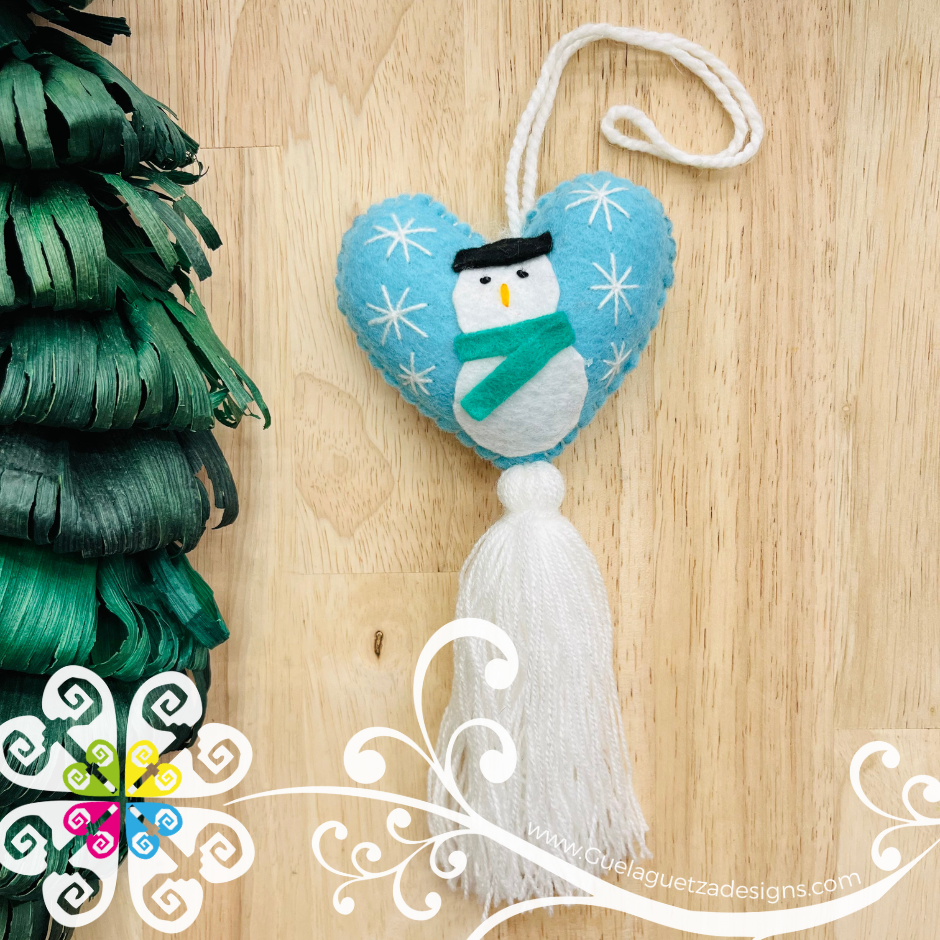 Set of 6 Christmas Pom Pom Sets - Christmas Ornaments