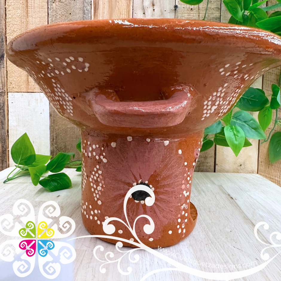 Capula Dots and Flor Anafre de Barro - Chafing Dish - Mexican Kitchen