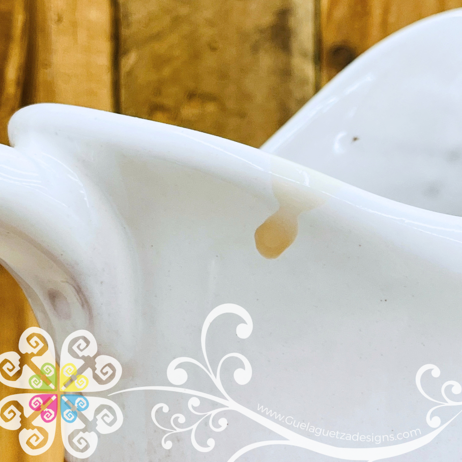 Imperfect Natural/White Espiga Pato Clay Pitcher - Jarra de Barro
