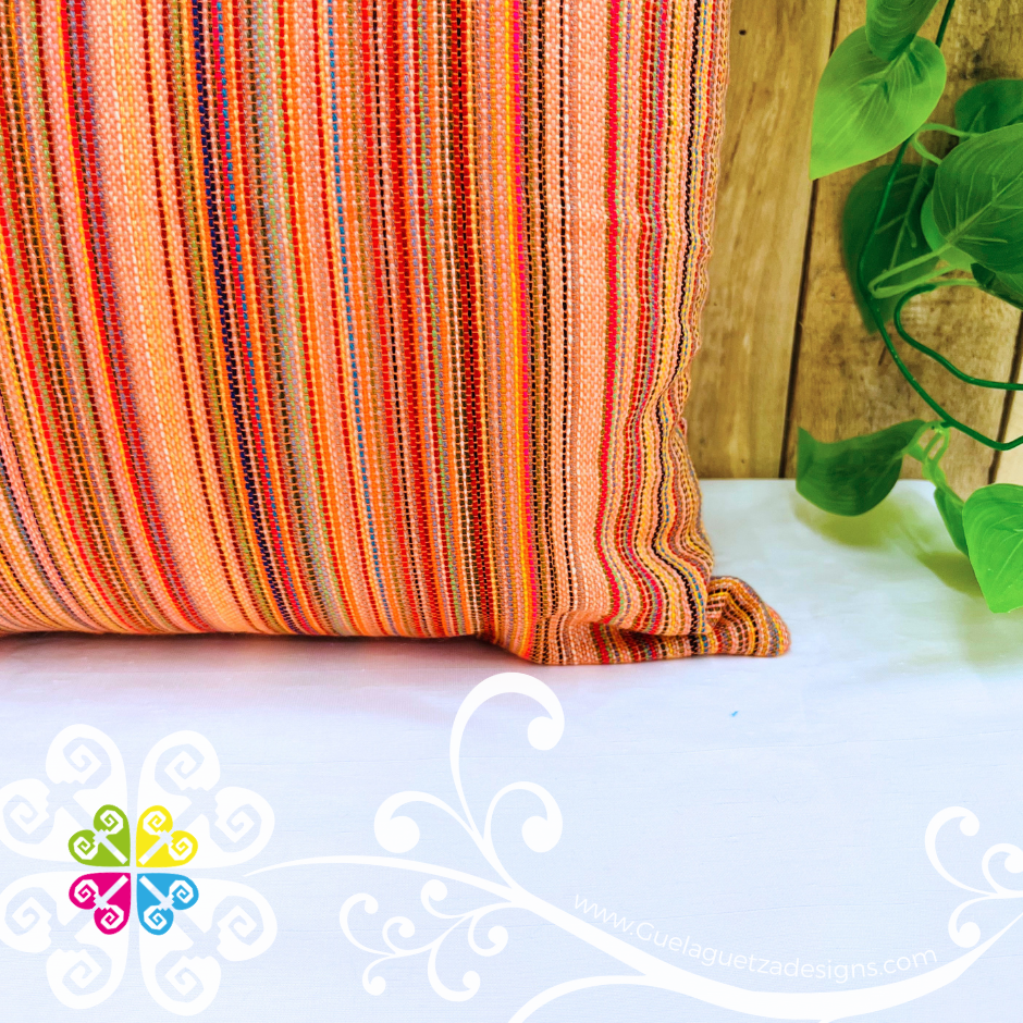 Orange Decorative Cambray Pillow Case - Mexican Home