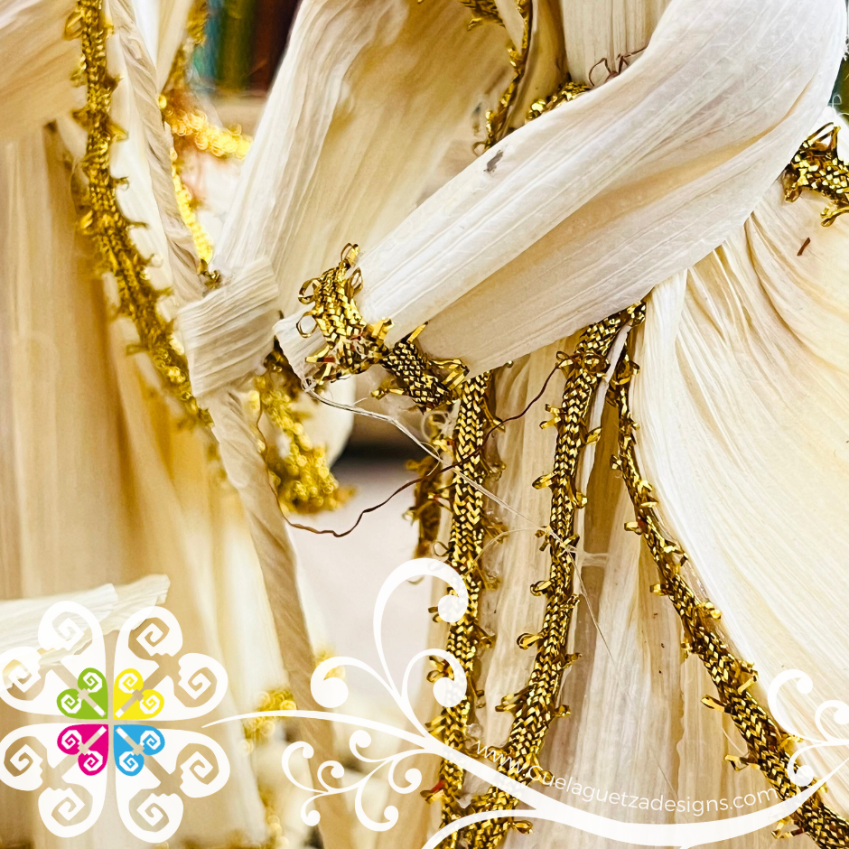 Medium Natural Nativity Set of 5 pcs - Nacimiento Navideno