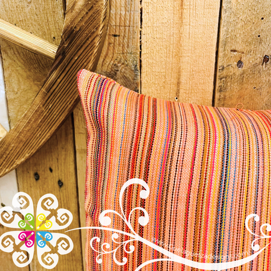 Orange Decorative Cambray Pillow Case - Mexican Home