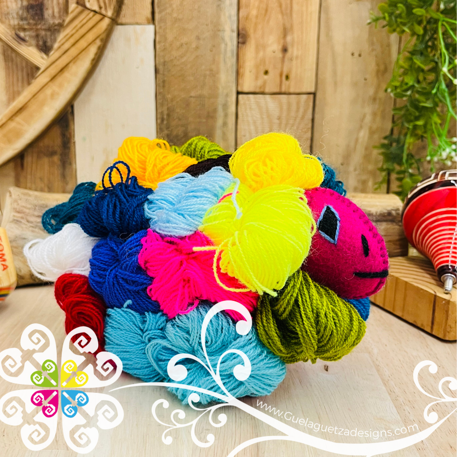 Embroidered Sheep - Chiapas Stuffed Animal