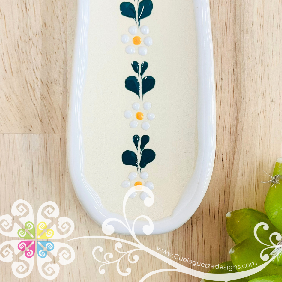 White Rustico Spoon Rest - Barro Alta Temperatura - Spoon Rest