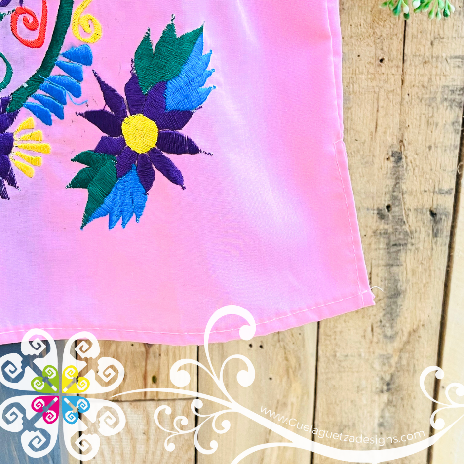 Baby Pink Vestido Tehuacan Nina - Tehuacan Children Dress