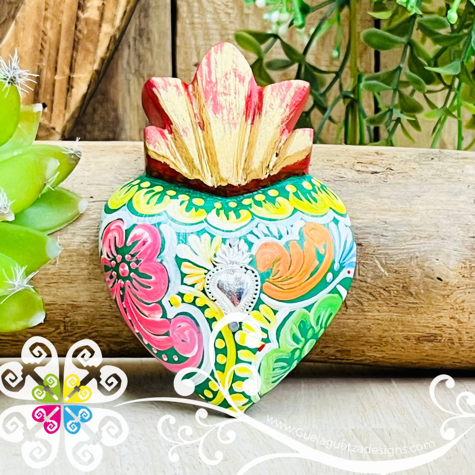 Mini Corazón Pintado - Wall Decor