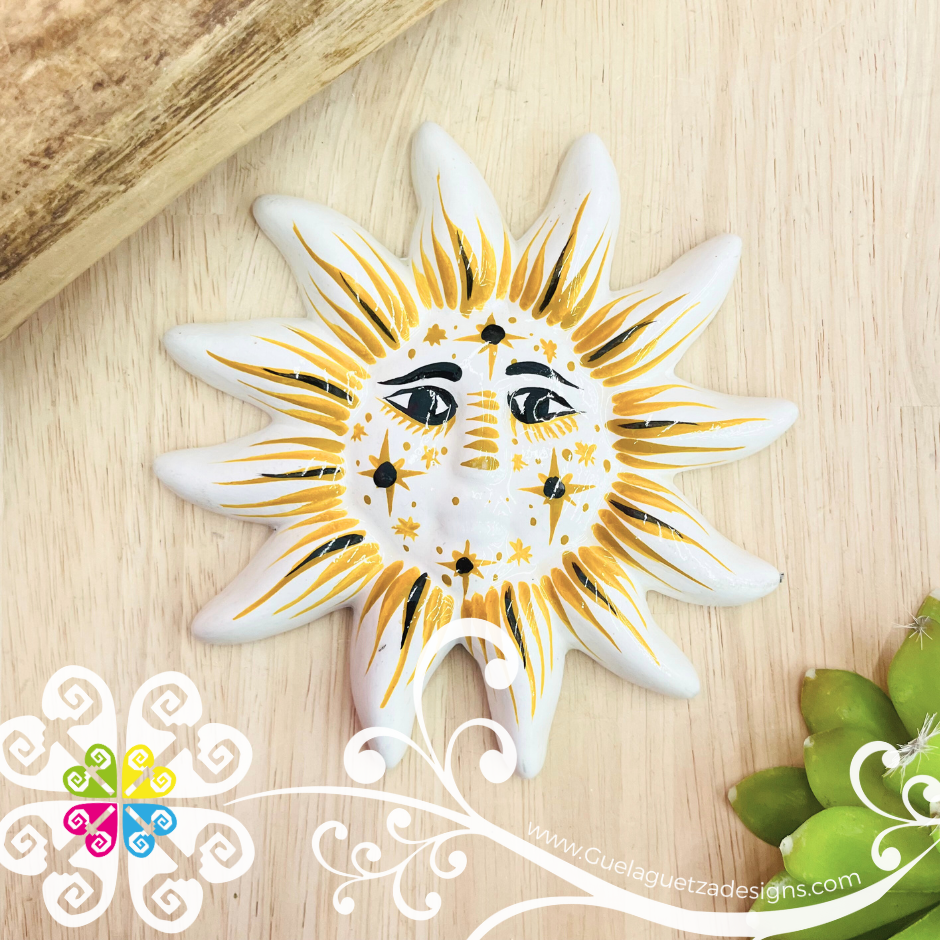 Large White Sun & Moon Set - Wall Decor