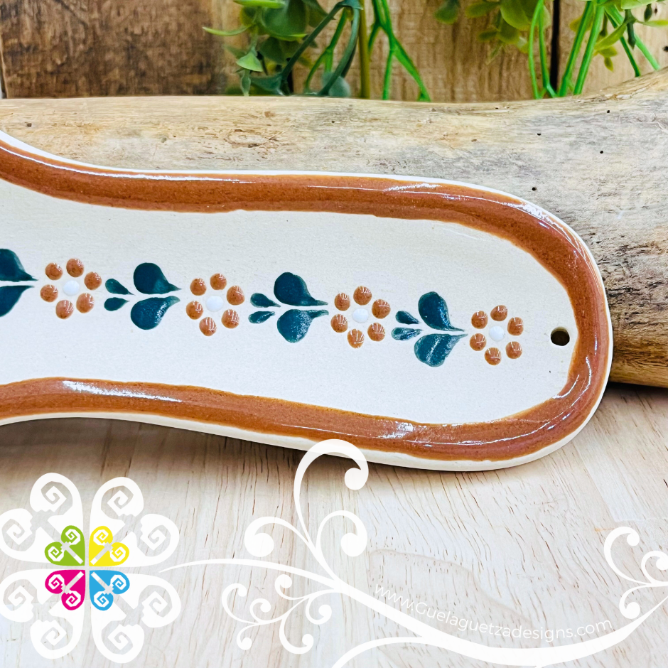 Brown Rustico Spoon Rest - Barro Alta Temperatura - Spoon Rest