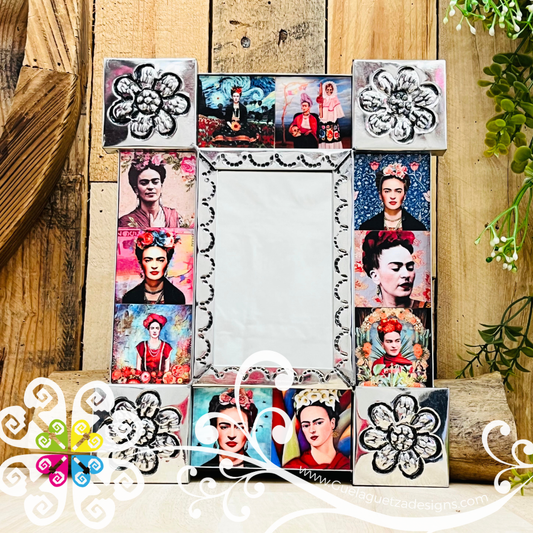 Frida Mirror Frame - Hojalata San Miguel Collection