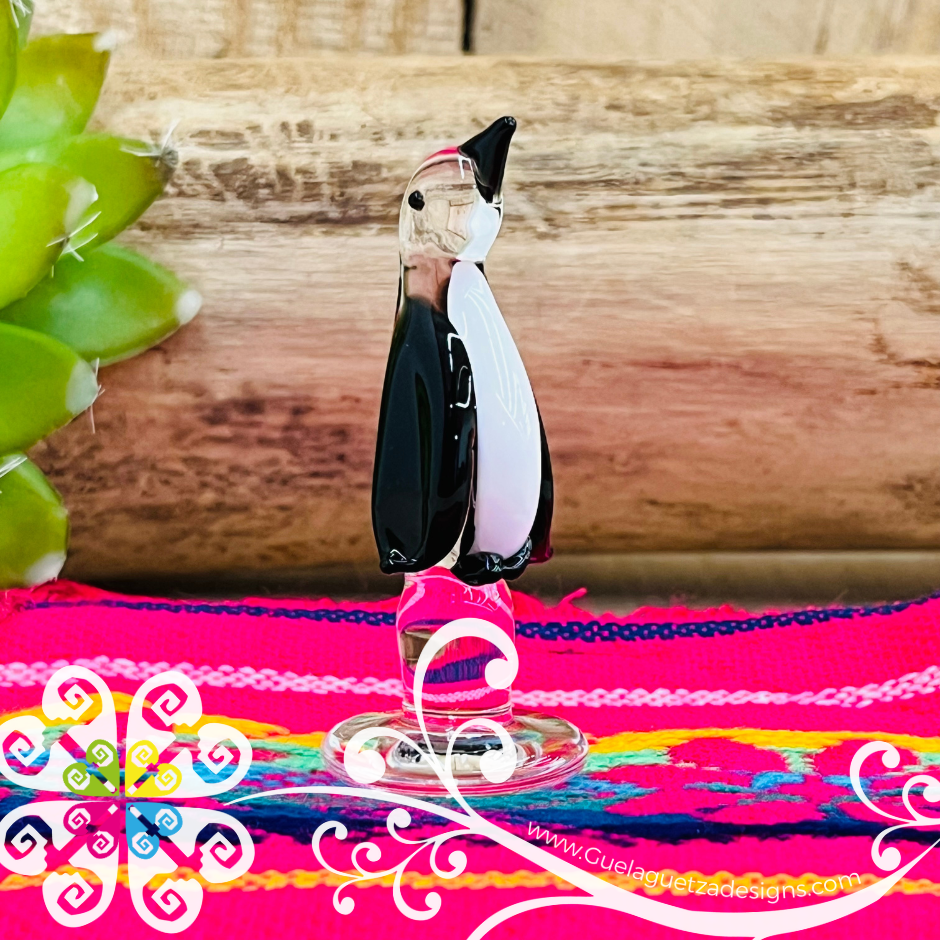 Mini Glass Penguin - Vidrio Soplado Trinkets