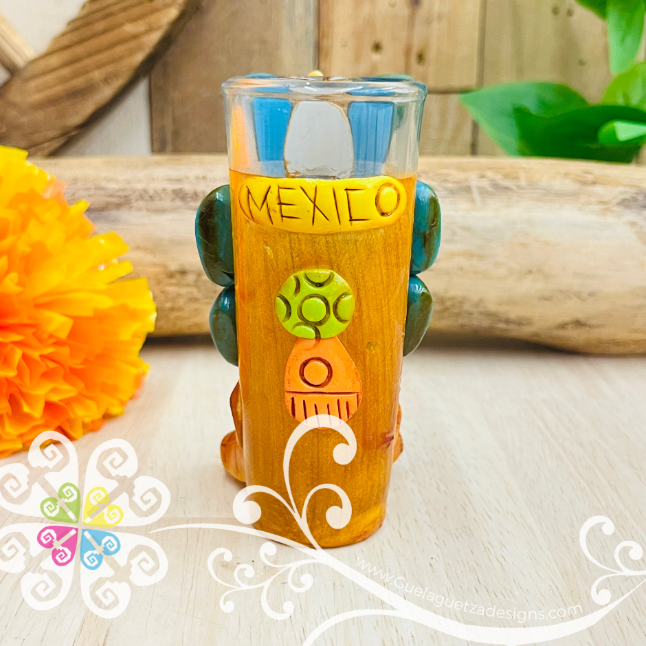 Guerrero Tequila Shot Glass - Epoxy Clay Tequilero